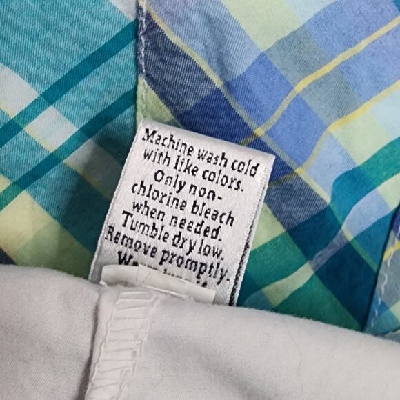 Croft & Barrow Skort Womens SIze 14 Blue Green Plaid Classic Fit Pockets Sports - Picture 5 of 7